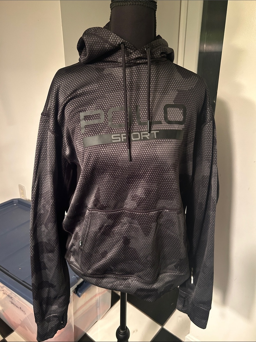 Polo by Ralph Lauren Black Hex Dot Performance Hoodie